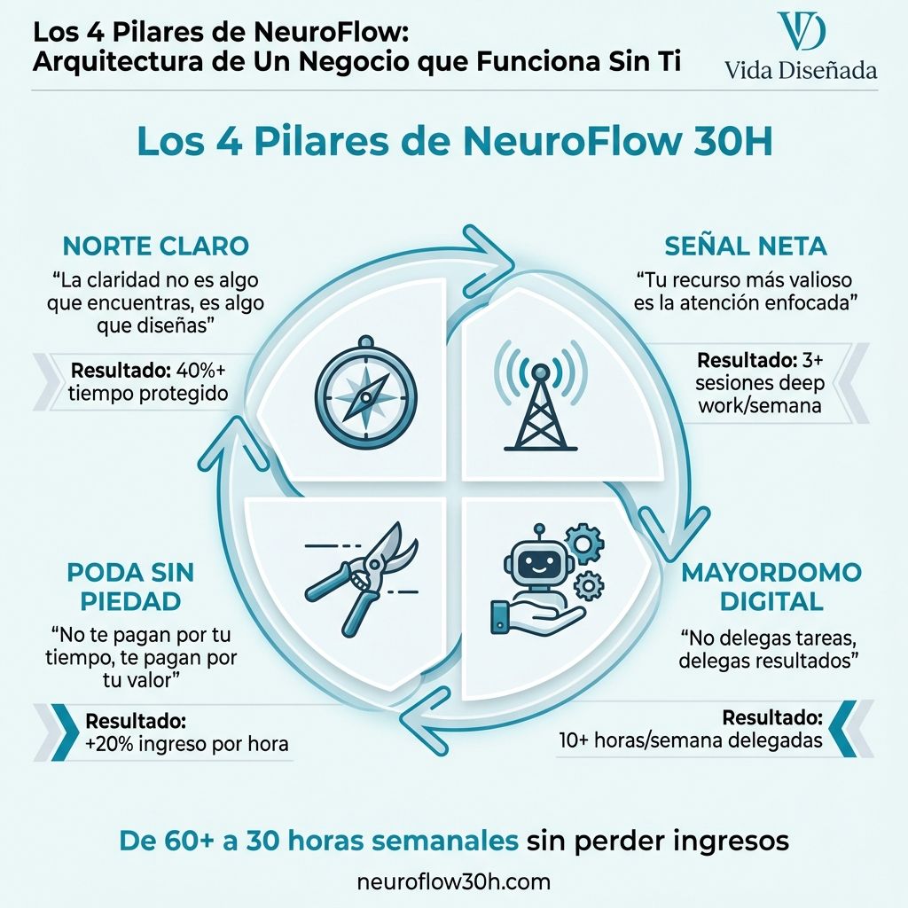 Infografía: Comparativa de Métodos de Productividad para Emprendedores: Cuál Funciona Según Tu Problema Real