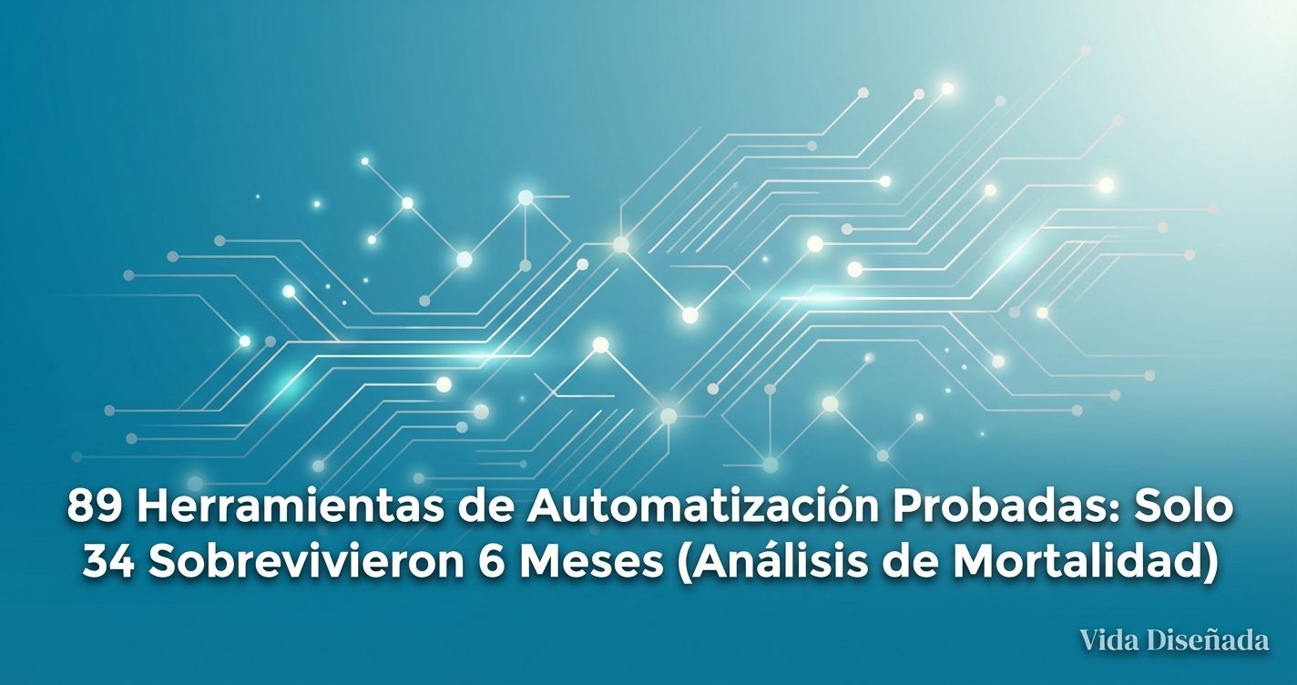 89 Herramientas de Automatización Probadas: Solo 34 Sobrevivieron 6 Meses (Análisis de Mortalidad)