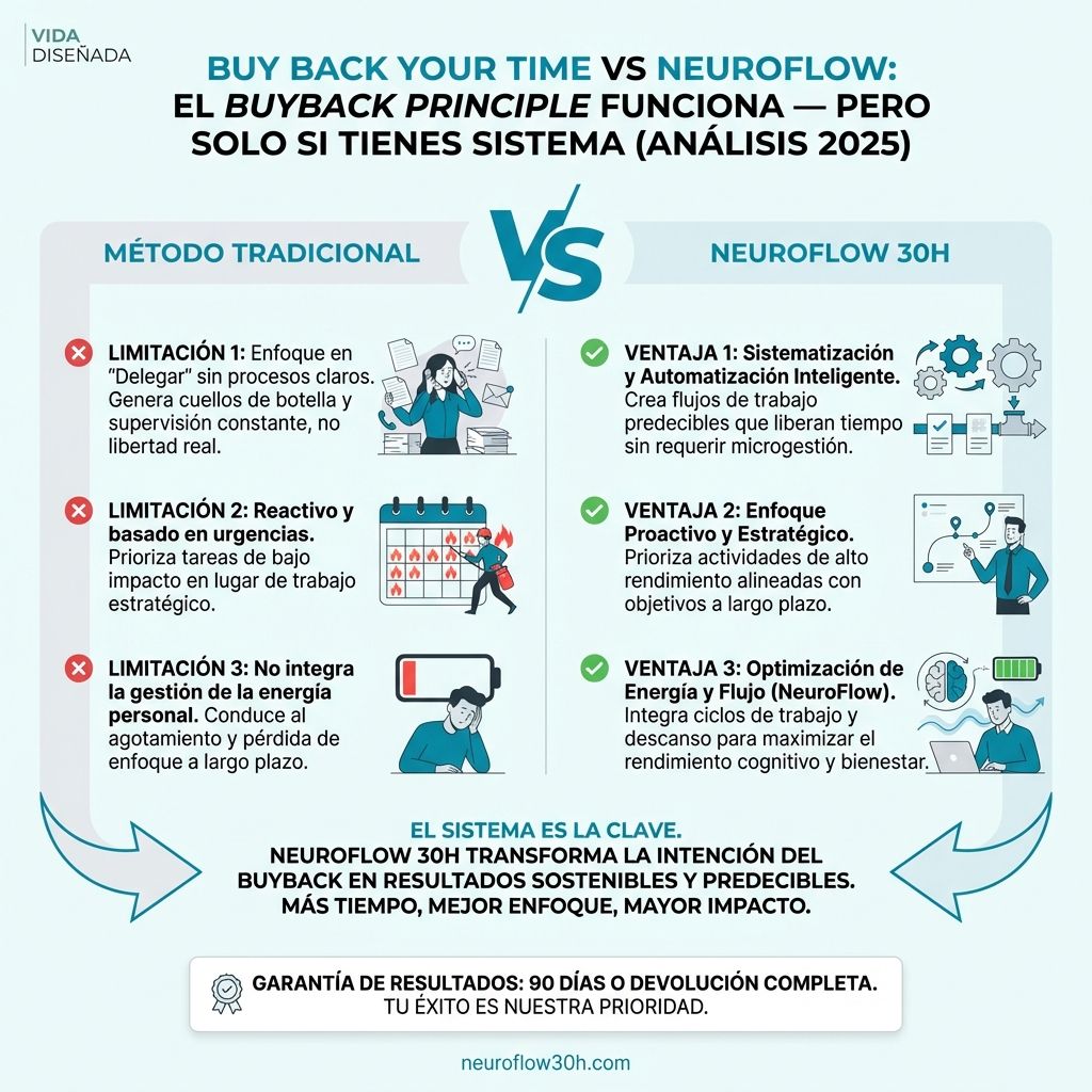 Infografía: Buy Back Your Time de Dan Martell: Review Completo para Emprendedores de Servicios LATAM